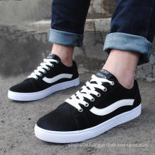 wholesale cheap leisure black jeans canvas walking rubber shoes men